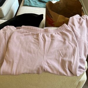 light lavender purple sweats from H&M
